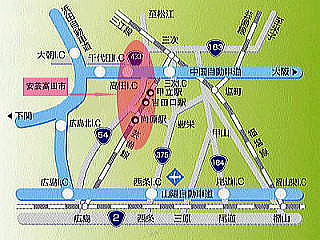 安芸高田市地図