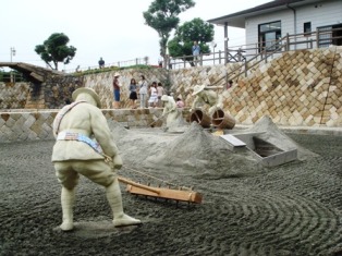 浜作業の再現