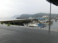 雨の野島