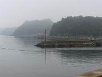 霧にかすむ野島