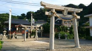 六月祭りの準備が整った矢立神社