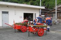 野島分団の消防ポンプ車