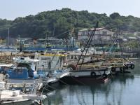 漁船の台風避難