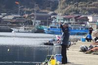 東の波止のアジ釣り