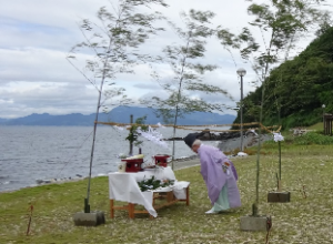 安全祈願神事の様子