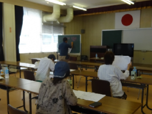島民学級「野菜づくり」の様子
