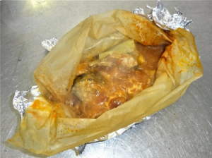 サバ缶のホイル包み焼き