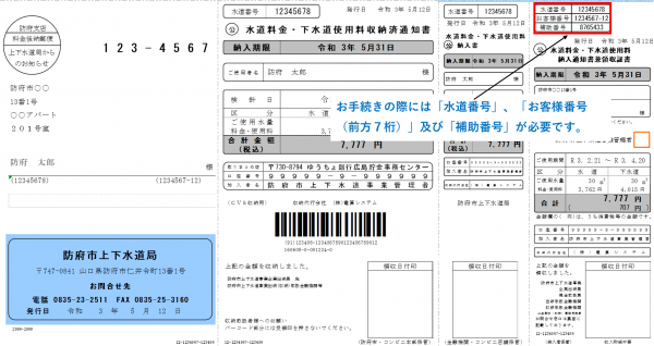 納入通知書兼領収証書