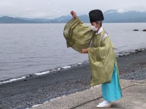 野島の海の安全祈願祭の写真