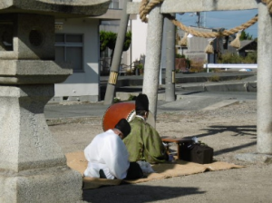 祭りの神事の写真です