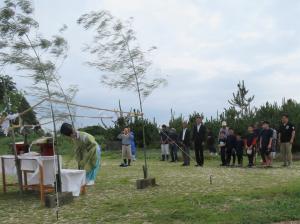 安全祈願祭神事の様子