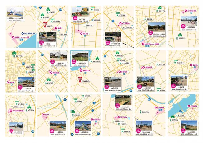 各広場の地図