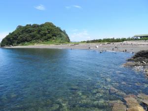 海水浴を楽しむ子どもたちの様子