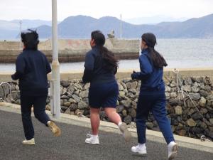 女子持久走の様子