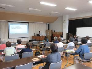 新田公民館の女性学級での講座の様子
