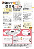 お知らせほうふ10月号の表紙