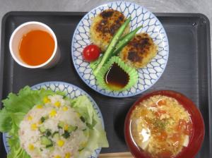 出来上がった料理の様子