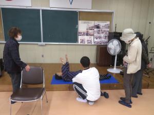 健康体操の様子