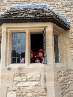 窓から覗くパディントン