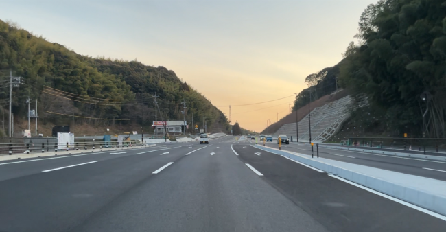富海4車線開通(のぼり車線2)
