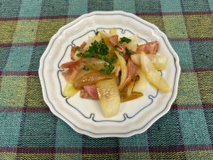 玉ねぎのベーコン焼き