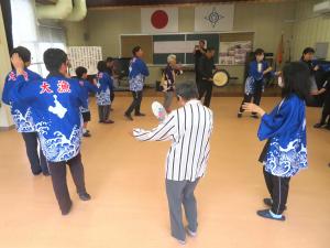 盆踊り口説きの練習風景