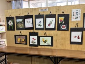 国府ふるさとネット」の関係（国府中学校）ちぎり絵