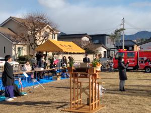 勝間地区どんど焼き（局の内）
